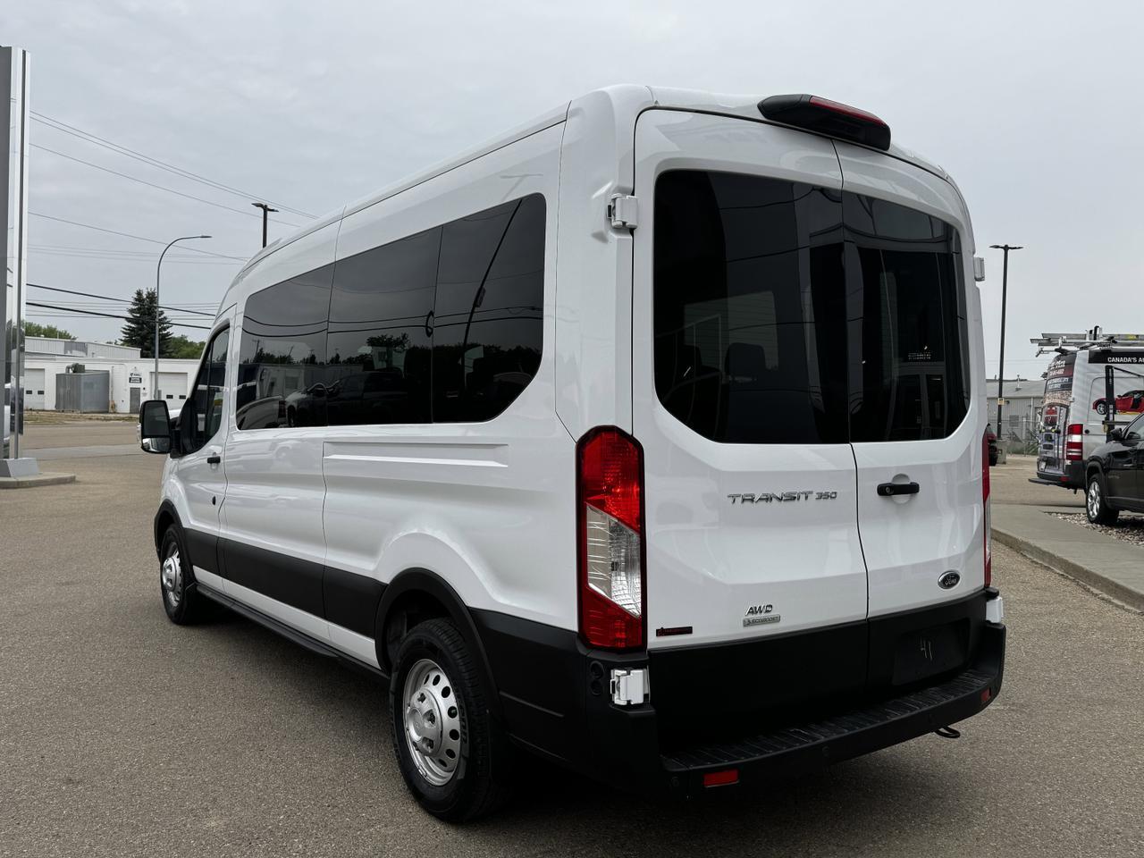 2023 Ford Transit Passenger Wagon T350 AWD Van | V6 Turbo | Low KMs | 12 Passenger Seats Redwater AB