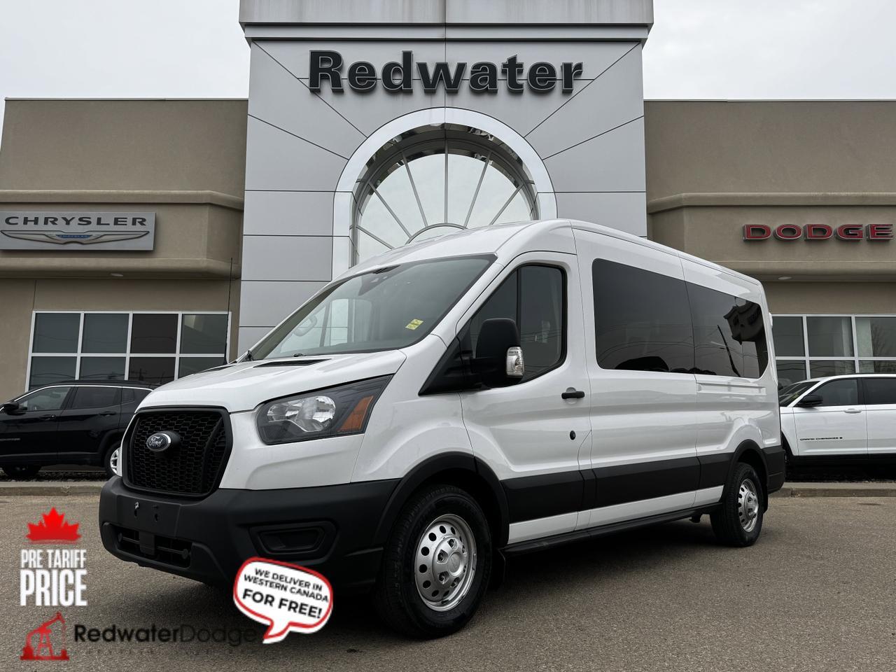 2023 Ford Transit Passenger Wagon T350 AWD Van | V6 Turbo | Low KMs | 12 Passenger Seats Redwater AB