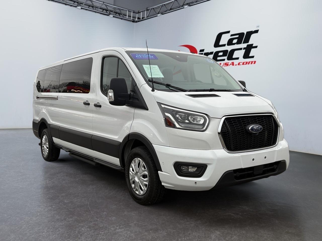 2023 Ford Transit Passenger Wagon XLT, POWER RUNNING BOARDS, AUTO START/STOP, LANE KEEP ASSIST, BLIND SPOT ALERT, BACKUO CAMERA, LOW MILEAGE, ONLY 1 OWNER, CLERAN CARFAX, THIS VAN IS WHAT YOU NEED FOR THOSE LONG TRIPS! Virginia Beach VA