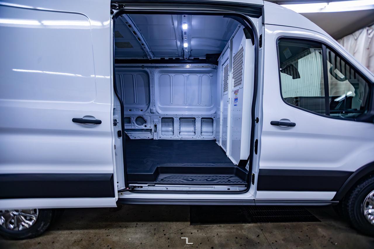 2023 Ford Transit T-250 Medium Roof Cargo Van Partition BCam Red Deer AB