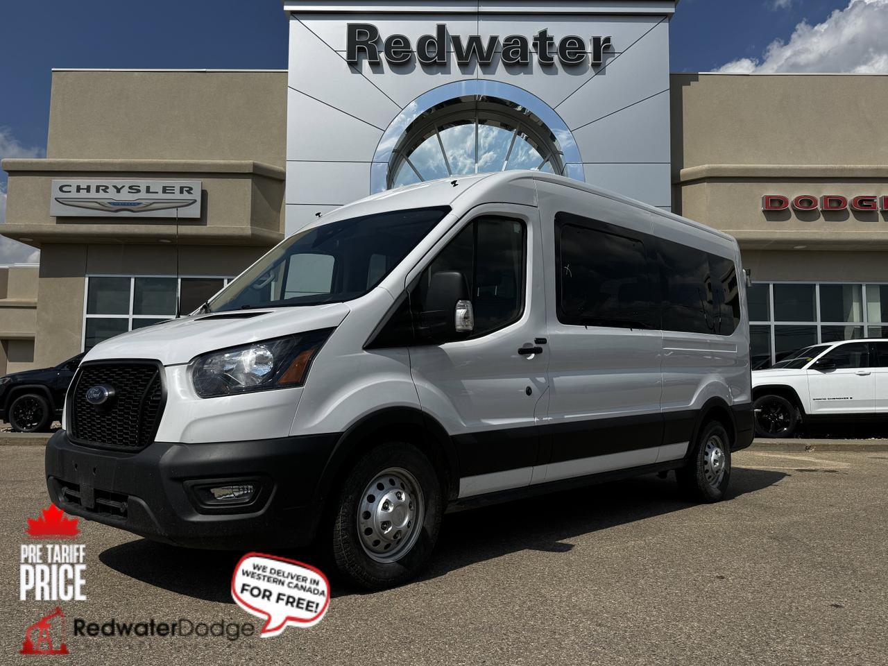 2023 Ford Transit T-350 XL AWD Full Size 12 Passenger Van | V6 Twin Turbo | Low KMs | Backup Camera Redwater AB