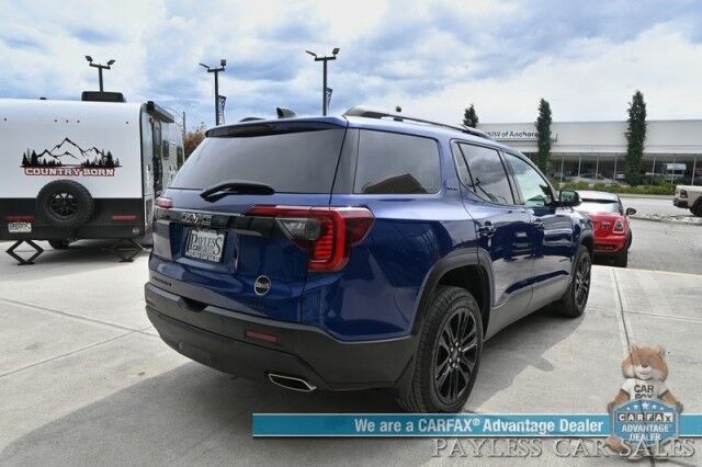 2023 GMC Acadia SLE / AWD / Elevation Edition / Driver Convenience & Trailering Pkg / Auto Start / Power & Heated Seats / Lane Departure & Blind Spot Alert / Rear Captain Chairs / 3rd Row / Seats 6 / Tow Pkg / Block Heater Anchorage AK