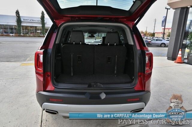 2023 GMC Acadia SLT / AWD / Auto Start / Power & Heated Leather Seats / NAV / Bose Speakers / Lane Departure & Blind Spot Alert / Rear Captain Chairs /3rd Row / Seats 6 / Apple CarPlay & Android Auto / Back Up Camera / 1-Owner Anchorage AK