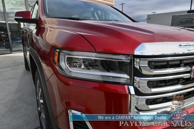 2023 GMC Acadia SLT / AWD / Auto Start / Power & Heated Leather Seats / NAV / Bose Speakers / Lane Departure & Blind Spot Alert / Rear Captain Chairs /3rd Row / Seats 6 / Apple CarPlay & Android Auto / Back Up Camera / 1-Owner Anchorage AK