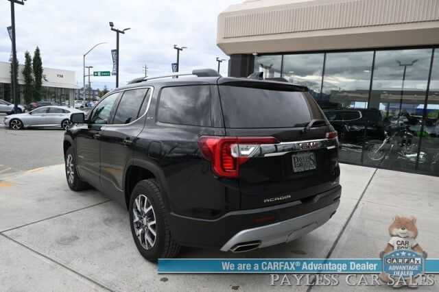 2023 GMC Acadia SLT / AWD / Auto Start / Power & Heated Leather Seats / NAV / Bose Speakers / Lane Departure & Blind Spot / Apple CarPlay & Android Auto / Block Heater / 3rd Row / Captain Chairs / Seats 6 / 1-Owner Anchorage AK