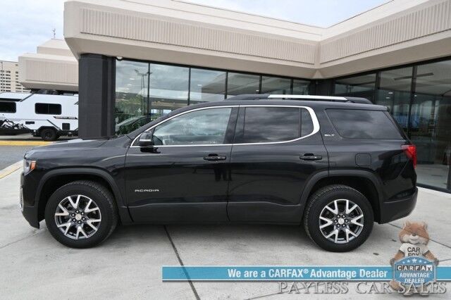 2023 GMC Acadia SLT / AWD / Auto Start / Power & Heated Leather Seats / Navigation / Bose Speakers / Lane Departure & Blind Spot / Apple CarPlay & Android Auto / Block Heater / 3rd Row / Captain Chairs / 27 MPG / 1-Owner Anchorage AK