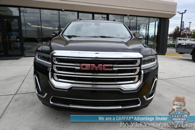 2023 GMC Acadia SLT / AWD / Auto Start / Power & Heated Leather Seats / Navigation / Bose Speakers / Lane Departure & Blind Spot / Apple CarPlay & Android Auto / Block Heater / 3rd Row / Captain Chairs / 27 MPG / 1-Owner Anchorage AK 2023 GMC Acadia SLT / AWD / Auto Start / Power & Heated Leather Seats / Navigation / Bose Speakers / Lane Departure & Blind Spot / Apple CarPlay & Android Auto / Block Heater / 3rd Row / Captain Chairs / 27 MPG / 1-Owner Anchorage AK