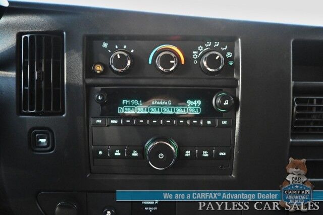 2023 GMC Savana Cargo Van 2500 / Chrome Appearance & Cold Climate Pkg / 4.3L V6 / Driver Convenience Pkg / Bulkhead / Power Locks, Windows & Mirrors / Aux Input / Air Conditioning / Cruise Control / Running Boards / 1-Owner Anchorage AK 2023 GMC Savana Cargo Van 2500 / Chrome Appearance & Cold Climate Pkg / 4.3L V6 / Driver Convenience Pkg / Bulkhead / Power Locks, Windows & Mirrors / Aux Input / Air Conditioning / Cruise Control / Running Boards / 1-Owner Anchorage AK