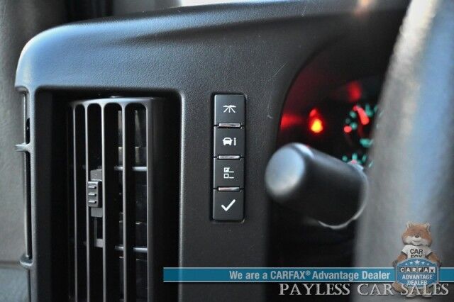 2023 GMC Savana Cargo Van 2500 / Chrome Appearance & Cold Climate Pkg / 4.3L V6 / Driver Convenience Pkg / Bulkhead / Power Locks, Windows & Mirrors / Aux Input / Air Conditioning / Cruise Control / Running Boards / 1-Owner Wasilla AK