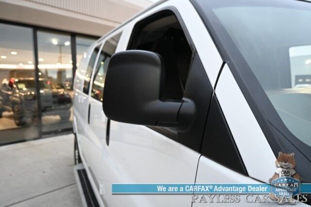 2023 GMC Savana Cargo Van 2500 / Chrome Appearance & Cold Climate Pkg / 4.3L V6 / Driver Convenience Pkg / Bulkhead / Power Locks, Windows & Mirrors / Aux Input / Air Conditioning / Cruise Control / Running Boards / 1-Owner Anchorage AK 2023 GMC Savana Cargo Van 2500 / Chrome Appearance & Cold Climate Pkg / 4.3L V6 / Driver Convenience Pkg / Bulkhead / Power Locks, Windows & Mirrors / Aux Input / Air Conditioning / Cruise Control / Running Boards / 1-Owner Anchorage AK
