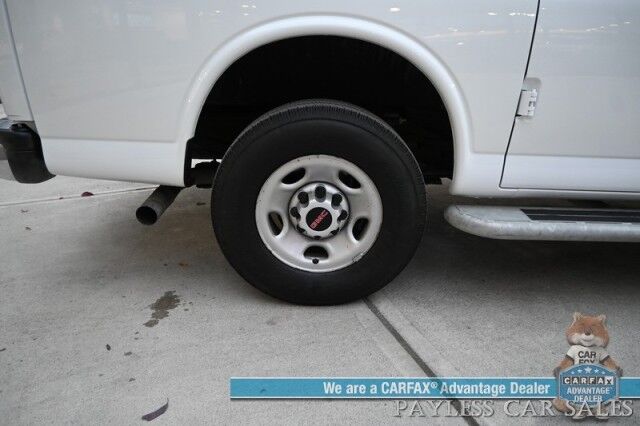 2023 GMC Savana Cargo Van 2500 / Chrome Appearance & Cold Climate Pkg / 4.3L V6 / Driver Convenience Pkg / Bulkhead / Power Locks, Windows & Mirrors / Aux Input / Air Conditioning / Cruise Control / Running Boards / 1-Owner Anchorage AK 2023 GMC Savana Cargo Van 2500 / Chrome Appearance & Cold Climate Pkg / 4.3L V6 / Driver Convenience Pkg / Bulkhead / Power Locks, Windows & Mirrors / Aux Input / Air Conditioning / Cruise Control / Running Boards / 1-Owner Anchorage AK