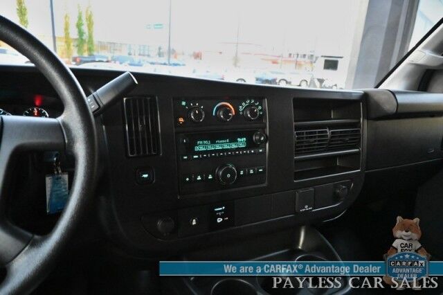 2023 GMC Savana Cargo Van 2500 / Chrome Appearance & Cold Climate Pkg / 4.3L V6 / Driver Convenience Pkg / Bulkhead / Power Locks, Windows & Mirrors / Aux Input / Air Conditioning / Cruise Control / Running Boards / 1-Owner Anchorage AK 2023 GMC Savana Cargo Van 2500 / Chrome Appearance & Cold Climate Pkg / 4.3L V6 / Driver Convenience Pkg / Bulkhead / Power Locks, Windows & Mirrors / Aux Input / Air Conditioning / Cruise Control / Running Boards / 1-Owner Anchorage AK