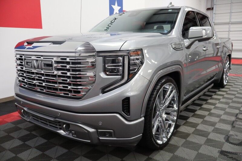 2023 GMC Sierra 1500 Denali 4WD 3.0L Diesel Lowered 26in Wheels FREE WARRANTY