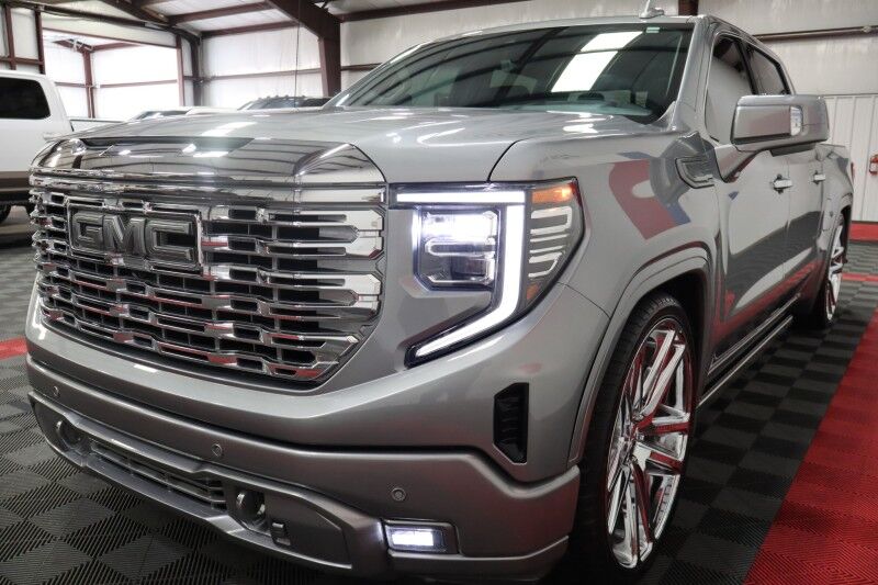 2023 GMC Sierra 1500 Denali 4WD 3.0L Diesel Lowered 26in Wheels FREE WARRANTY Arlington TX