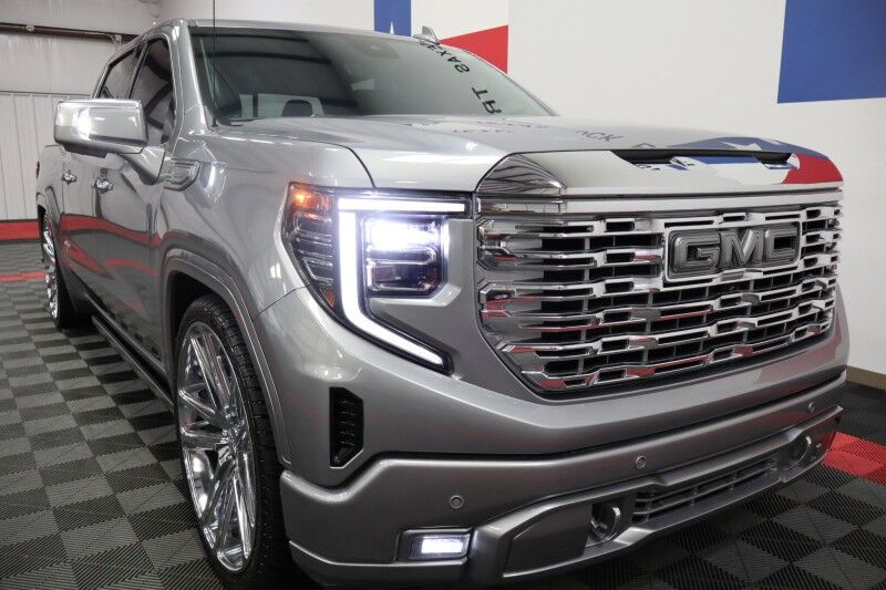 2023 GMC Sierra 1500 Denali 4WD 3.0L Diesel Lowered 26in Wheels FREE WARRANTY Arlington TX