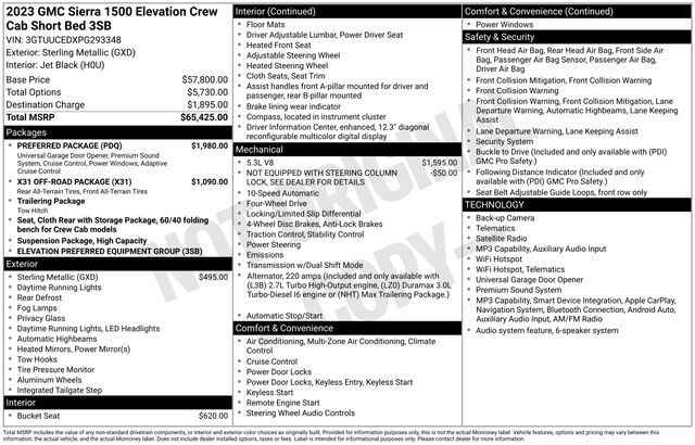 2023 GMC Sierra 1500 Elevation Raleigh NC