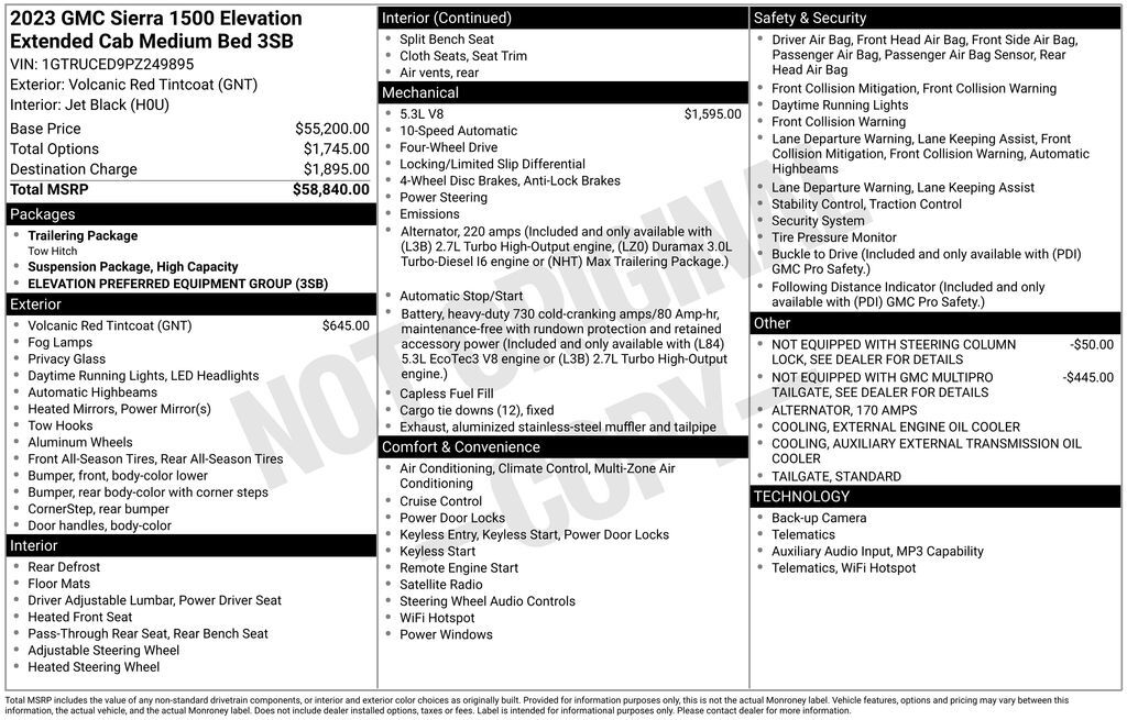 2023 GMC Sierra 1500 Elevation