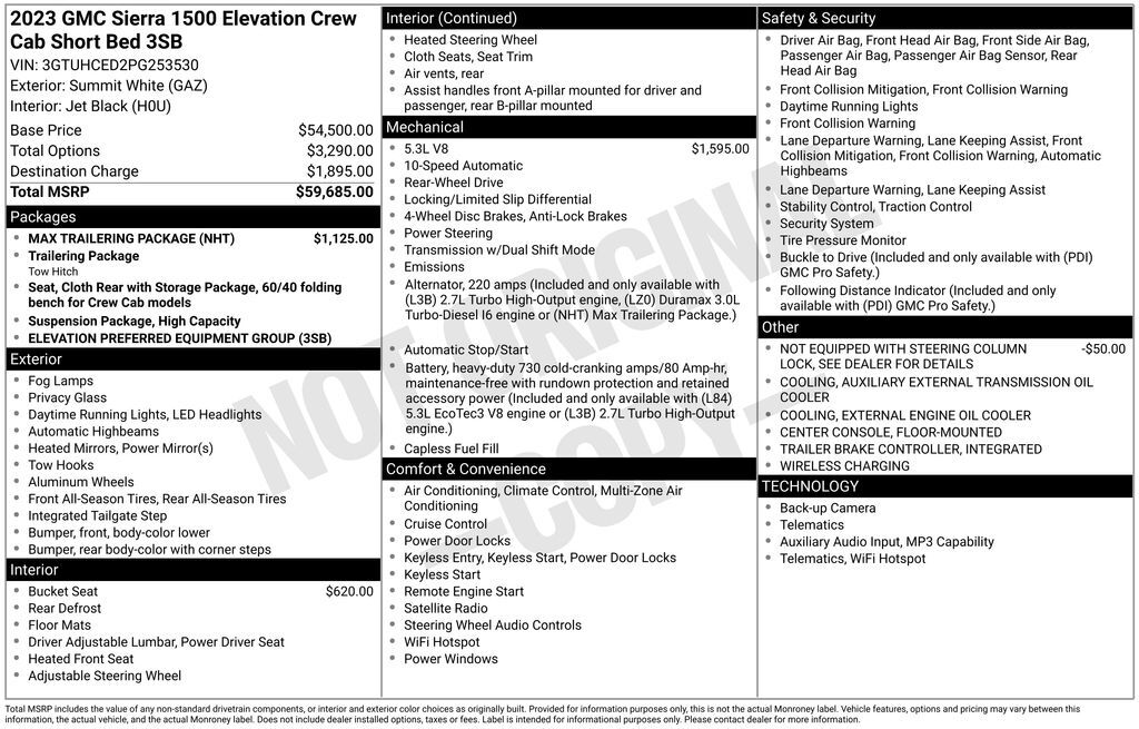 2023 GMC Sierra 1500 Elevation