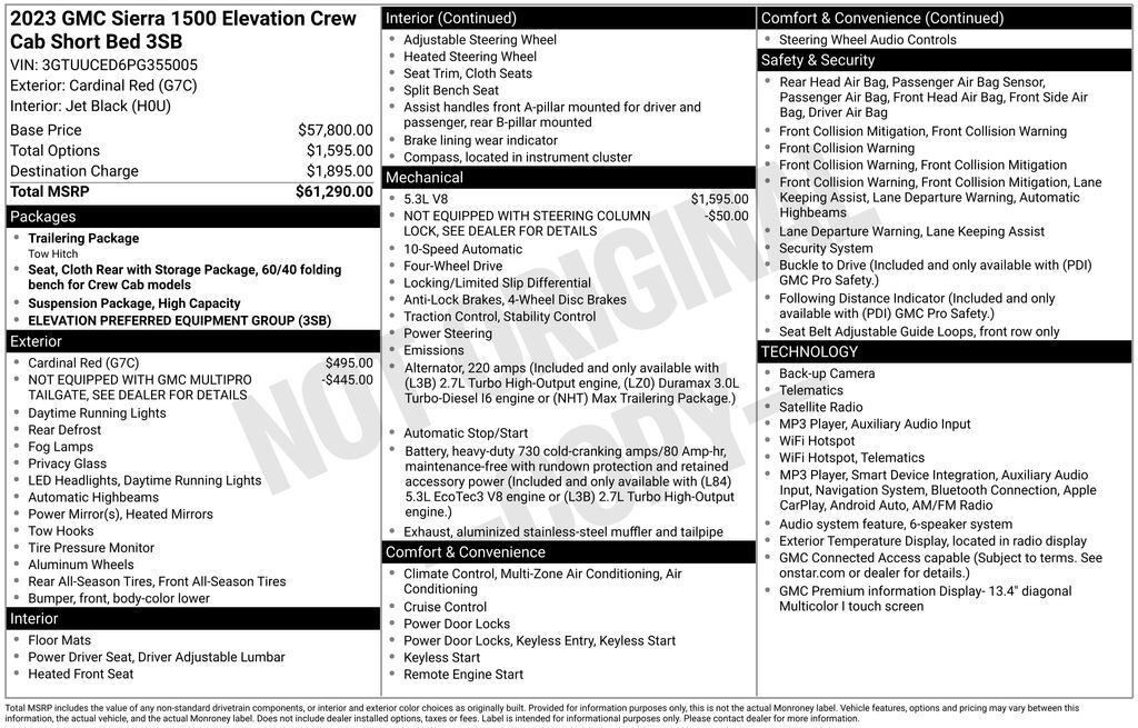 2023 GMC Sierra 1500 Elevation