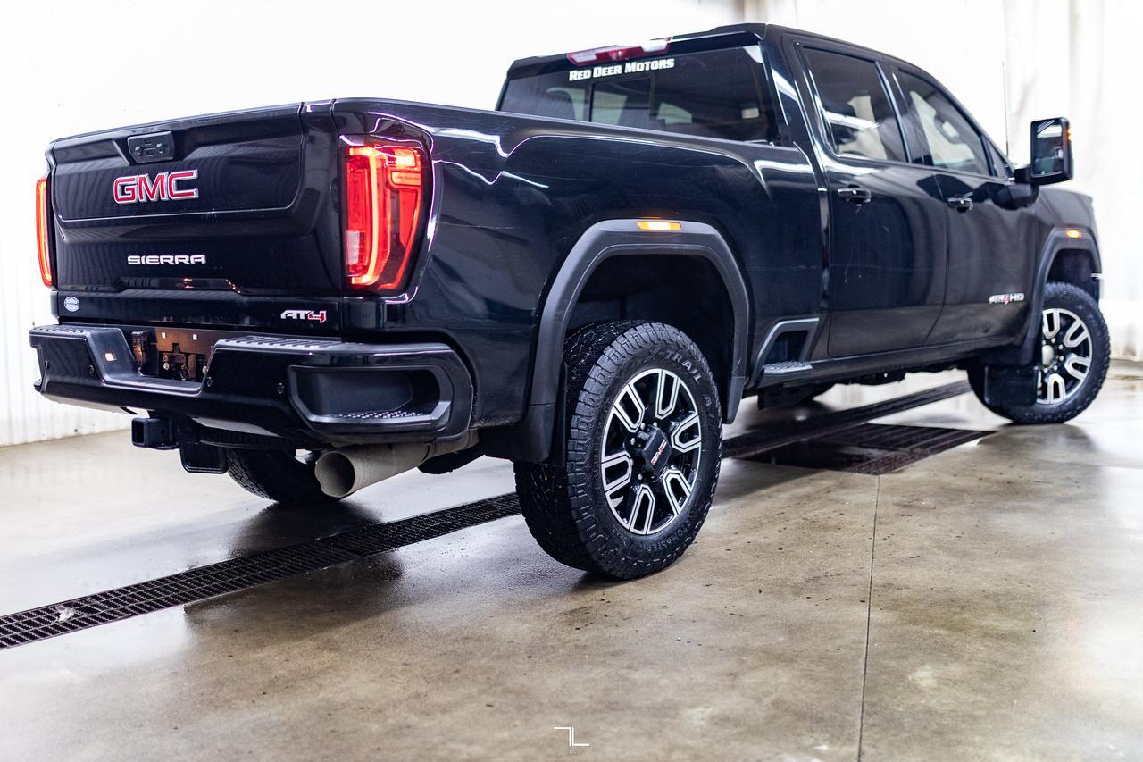 2023 GMC Sierra 2500HD 4x4 Crew Cab AT4 Diesel Leather Roof Nav BCam Red Deer AB