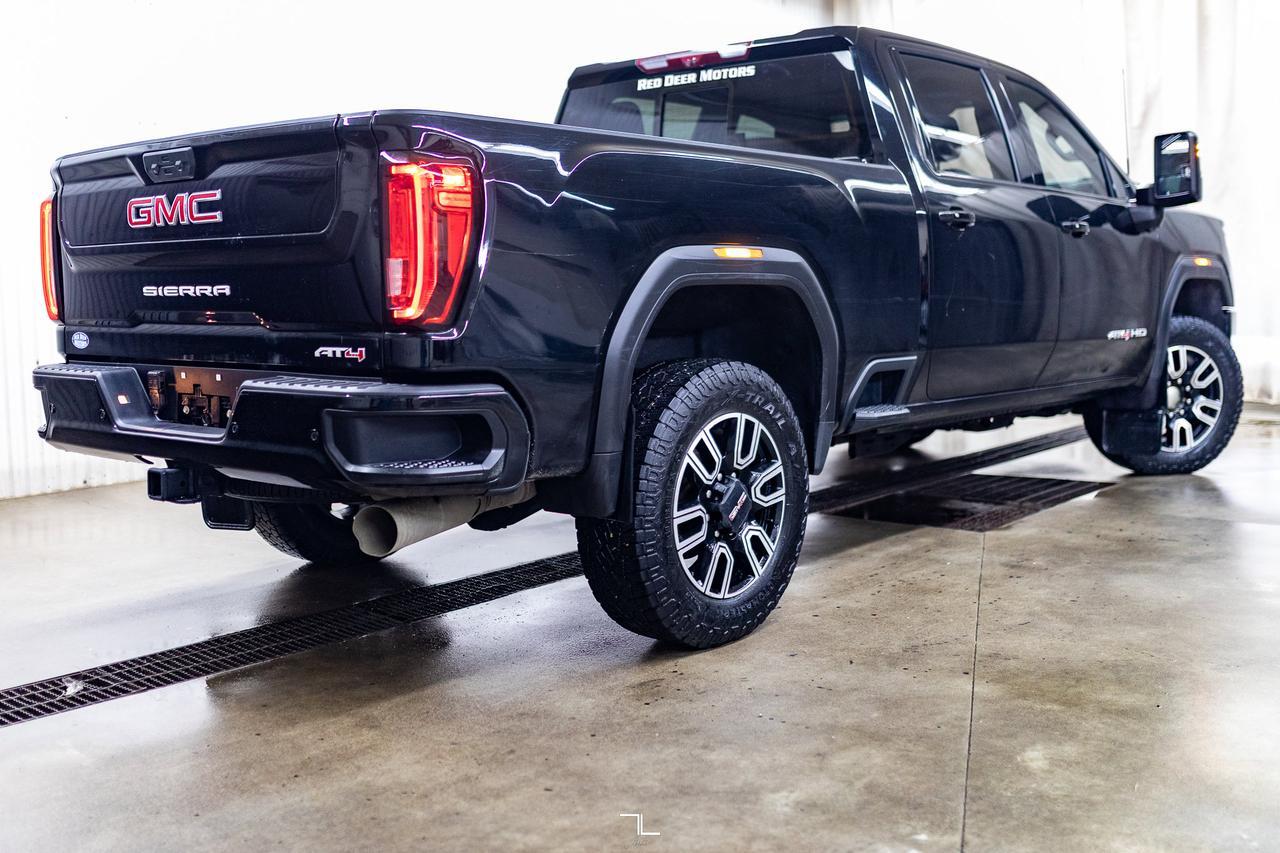 2023 GMC Sierra 2500HD 4x4 Crew Cab AT4 Diesel Leather Roof Nav BCam Red Deer AB