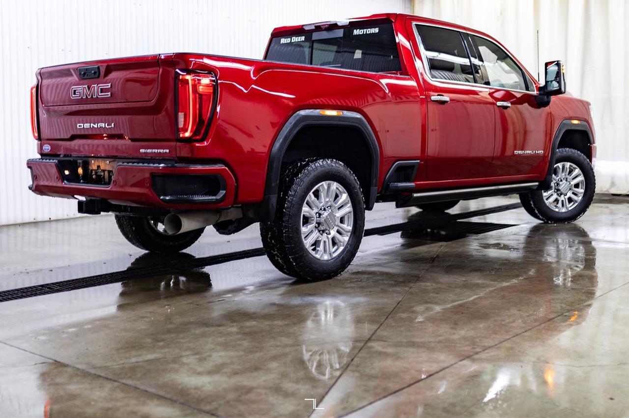 2023 GMC Sierra 2500HD 4x4 Crew Cab Denali Ultimate Diesel Leather Roof Nav Red Deer AB