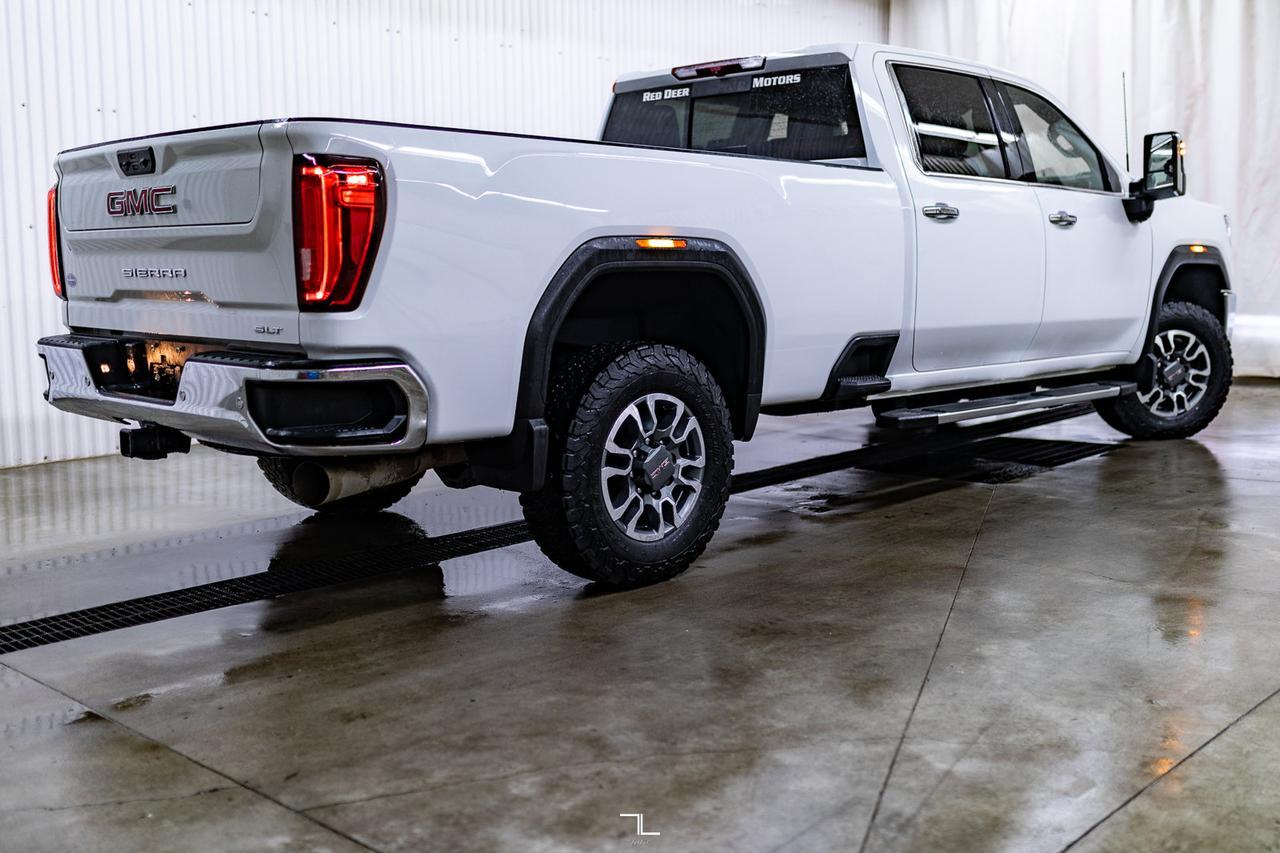 2023 GMC Sierra 3500HD 4x4 Crew Cab SLT Longbox Diesel Leather Nav BCam Red Deer AB