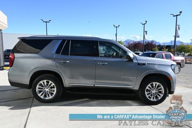 2023 GMC Yukon SLT / 4X4 / Auto Start / Heated & Cooled Leather Seats / Bose Speakers / Lane Depart & Blind Spot / Forward Collision Alert / 3rd Row / Seats 7 / Apple CarPlay & Android Auto / Back Up Camera / Tow Pkg / 1-Owner Anchorage AK