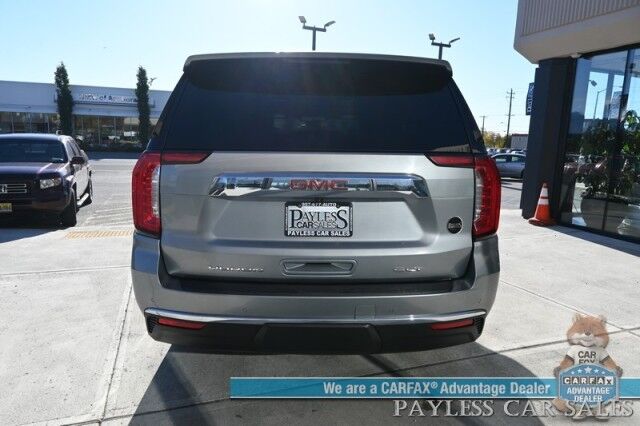 2023 GMC Yukon SLT / 4X4 / Auto Start / Heated & Cooled Leather Seats / Bose Speakers / Lane Depart & Blind Spot / Forward Collision Alert / 3rd Row / Seats 7 / Apple CarPlay & Android Auto / Back Up Camera / Tow Pkg / 1-Owner Anchorage AK