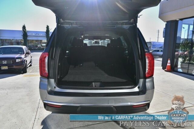 2023 GMC Yukon SLT / 4X4 / Auto Start / Heated & Cooled Leather Seats / Bose Speakers / Lane Depart & Blind Spot / Forward Collision Alert / 3rd Row / Seats 7 / Apple CarPlay & Android Auto / Back Up Camera / Tow Pkg / 1-Owner Anchorage AK
