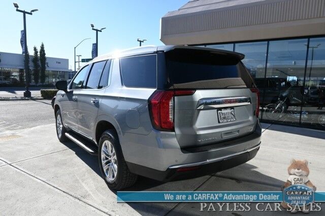 2023 GMC Yukon SLT / 4X4 / Auto Start / Heated & Cooled Leather Seats / Bose Speakers / Lane Depart & Blind Spot / Forward Collision Alert / 3rd Row / Seats 7 / Apple CarPlay & Android Auto / Back Up Camera / Tow Pkg / 1-Owner Anchorage AK