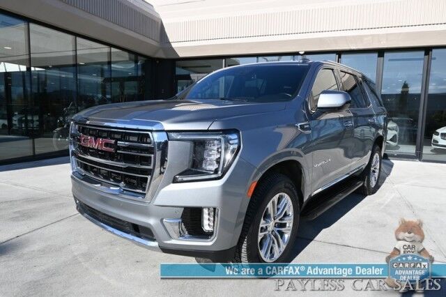 2023 GMC Yukon SLT / 4X4 / Auto Start / Heated & Cooled Leather Seats / Bose Speakers / Lane Depart & Blind Spot / Forward Collision Alert / 3rd Row / Seats 7 / Apple CarPlay & Android Auto / Back Up Camera / Tow Pkg / 1-Owner Anchorage AK