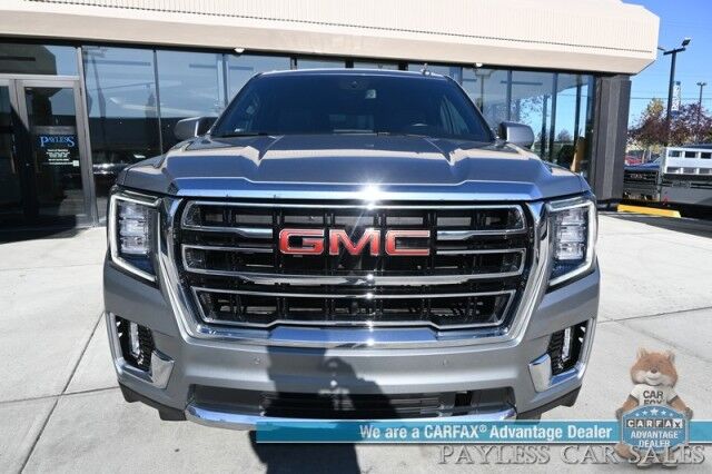 2023 GMC Yukon SLT / 4X4 / Auto Start / Heated & Cooled Leather Seats / Bose Speakers / Lane Depart & Blind Spot / Forward Collision Alert / 3rd Row / Seats 7 / Apple CarPlay & Android Auto / Back Up Camera / Tow Pkg / 1-Owner Anchorage AK