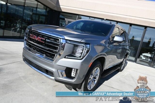 2023 GMC Yukon SLT / 4X4 / Auto Start / Heated & Cooled Leather Seats / Bose Speakers / Lane Depart & Blind Spot / Forward Collision Alert / 3rd Row / Seats 7 / Apple CarPlay & Android Auto / Back Up Camera / Tow Pkg / 1-Owner Anchorage AK
