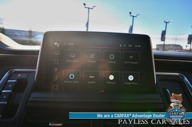 2023 GMC Yukon SLT / AWD / Auto Start / Heated & Cooled Leather Seats / Lane Watch & Blind Spot Alert / Bose Speakers / Apple CarPlay & Android Auto / 3rd Row / Seats 8 / Back Up Cam / Block Heater / Tow Pkg / 1-Owner Wasilla AK