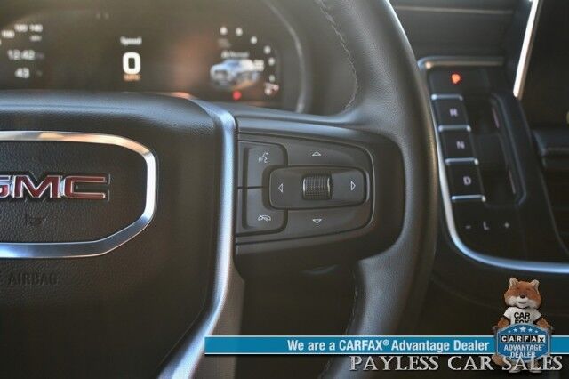 2023 GMC Yukon SLT / AWD / Auto Start / Heated & Cooled Leather Seats / Lane Watch & Blind Spot Alert / Bose Speakers / Apple CarPlay & Android Auto / 3rd Row / Seats 8 / Back Up Cam / Block Heater / Tow Pkg / 1-Owner Wasilla AK