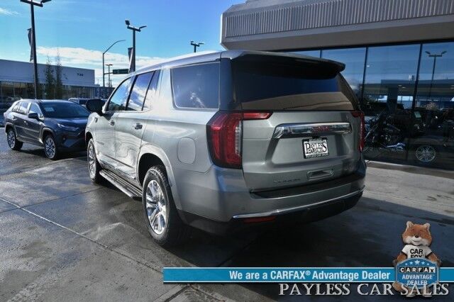 2023 GMC Yukon SLT / AWD / Auto Start / Heated & Cooled Leather Seats / Lane Watch & Blind Spot Alert / Bose Speakers / Apple CarPlay & Android Auto / 3rd Row / Seats 8 / Back Up Cam / Block Heater / Tow Pkg / 1-Owner Anchorage AK