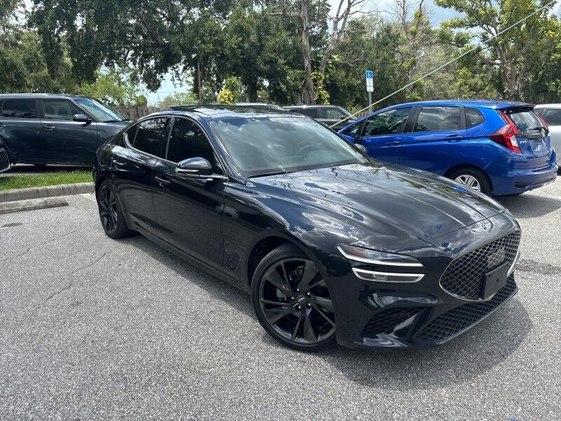 2023 Genesis G70 2.0T AWD w/SPORT PRESTIGE PACKAGE. RED INTERIOR. Seffner FL
