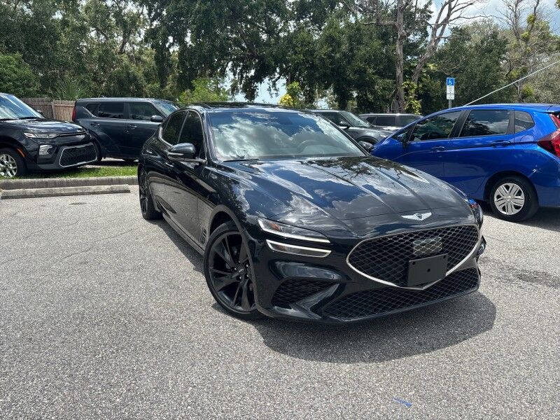 2023 Genesis G70 2.0T AWD w/SPORT PRESTIGE PACKAGE. RED INTERIOR. Seffner FL