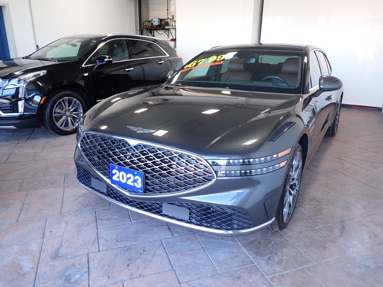 2023 Genesis G90 Prestige 3.5T AWD *HYBRID* LEATHER NAVI SUNROOF Listowel ON