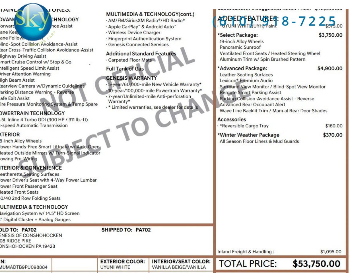 2023 Genesis GV70 AWD 2.5T