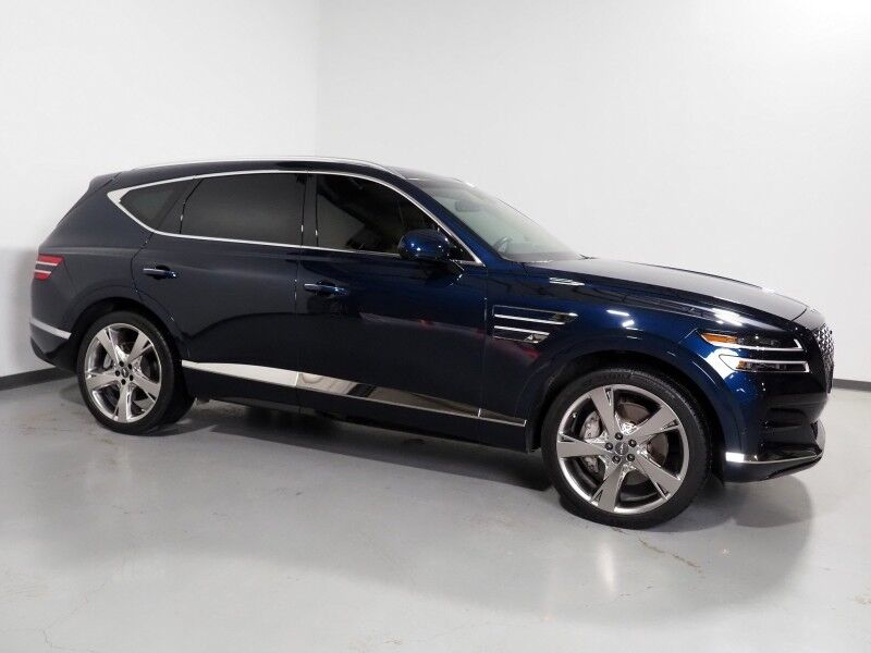 2023 Genesis GV80 3.5T Prestige AWD *HEADS-UP DISPLAY, NAVIGATION, ADAPTIVE CRUISE, SAFETY ALERTS, 360 CAMERAS, PANORAMA MOONROOF, NAPPA LEATHER, CLIMATE MASSAGE SEATS, HEATED STEERING, LEXICON AUDIO, WIRELESS CHARGING