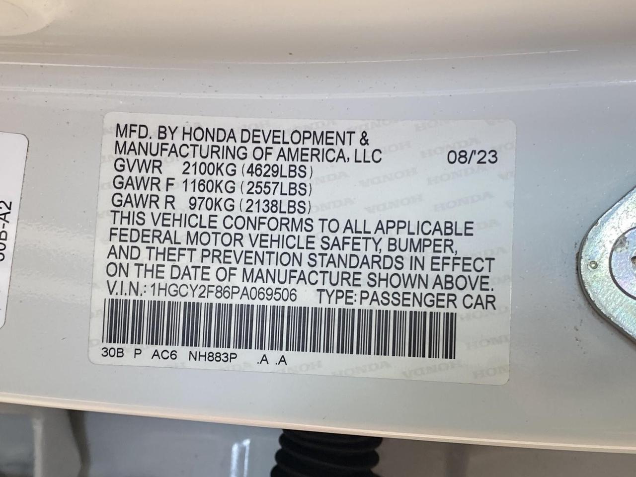 2023 Honda Accord Hybrid Touring Richmond Hill NY