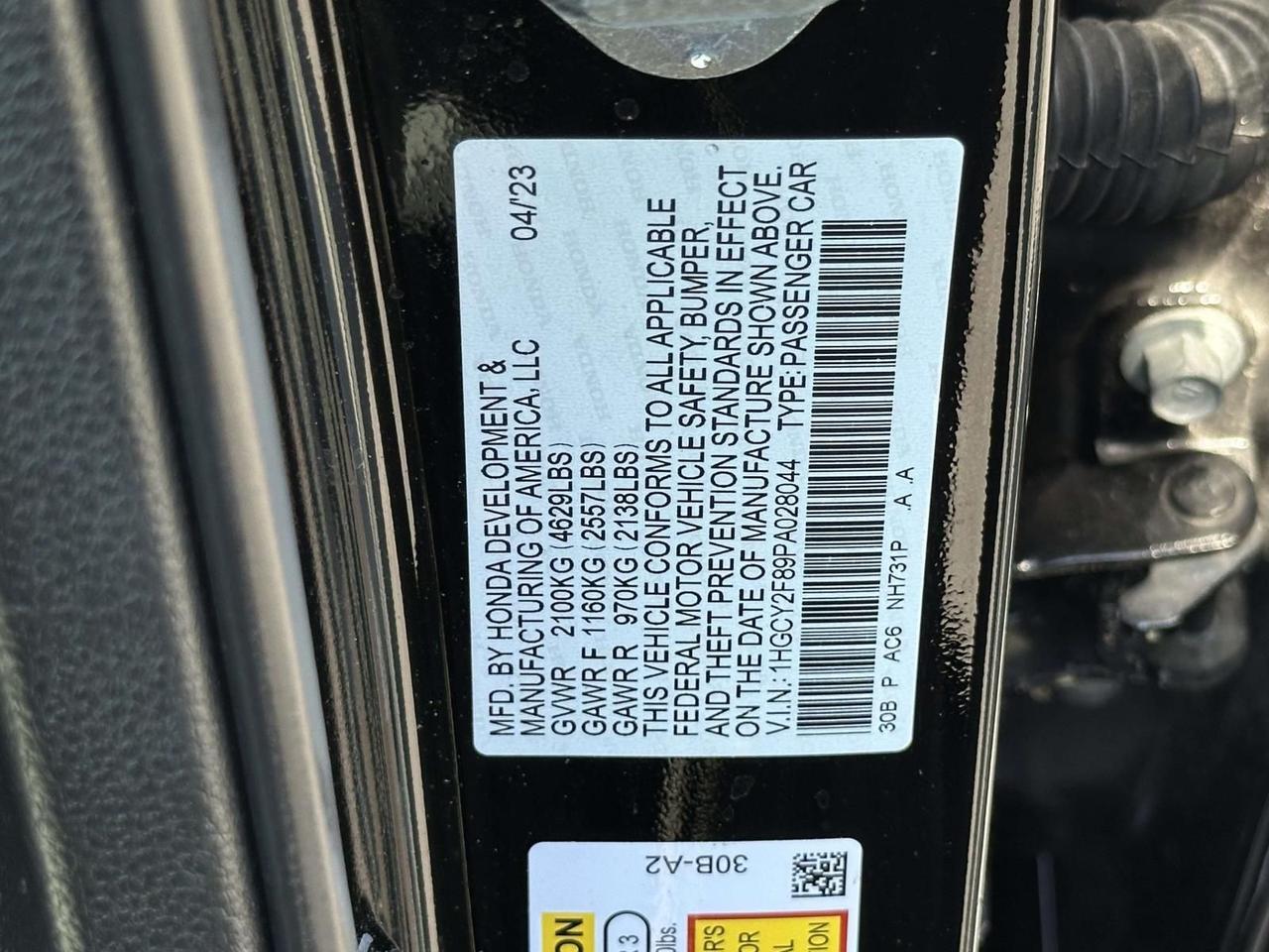 2023 Honda Accord Hybrid Touring Alexandria VA