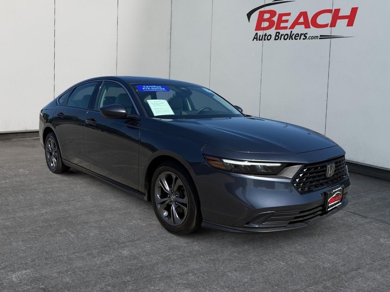 2023 Honda Accord Sedan EX, APPLE CARPLAY/ANDROID AUTO, SUNROOF, WIFI, HEATED SEATS, BACKUP CAMERA, POWER MIRRORS, REMOTE KEYLESS ENTRY, ONLY 1 OWNER!
