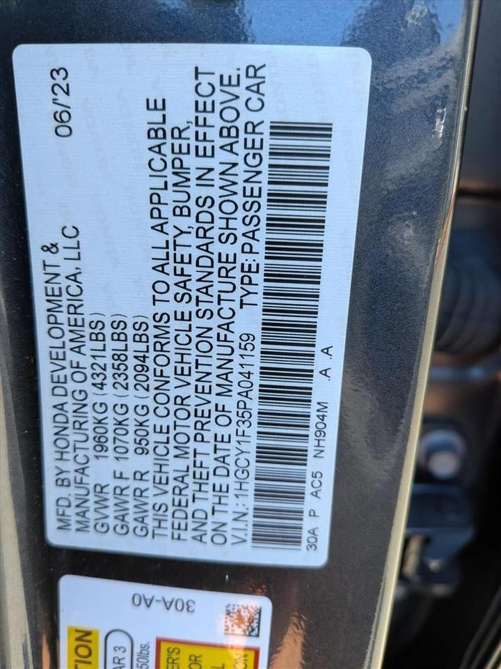 2023 Honda Accord Sedan EX Roseville CA