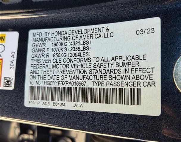 2023 Honda Accord Sedan EX Roseville CA