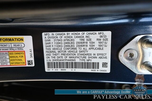 2023 Honda CR-V EX / AWD / Auto Start / Power & Heated Cloth Seats / Adaptive Cruise Control / Lane Departure Alert / Apple CarPlay & Android Auto / USB Input / Back Up Camera / Keyless Entry & Start / 32 MPG Anchorage AK