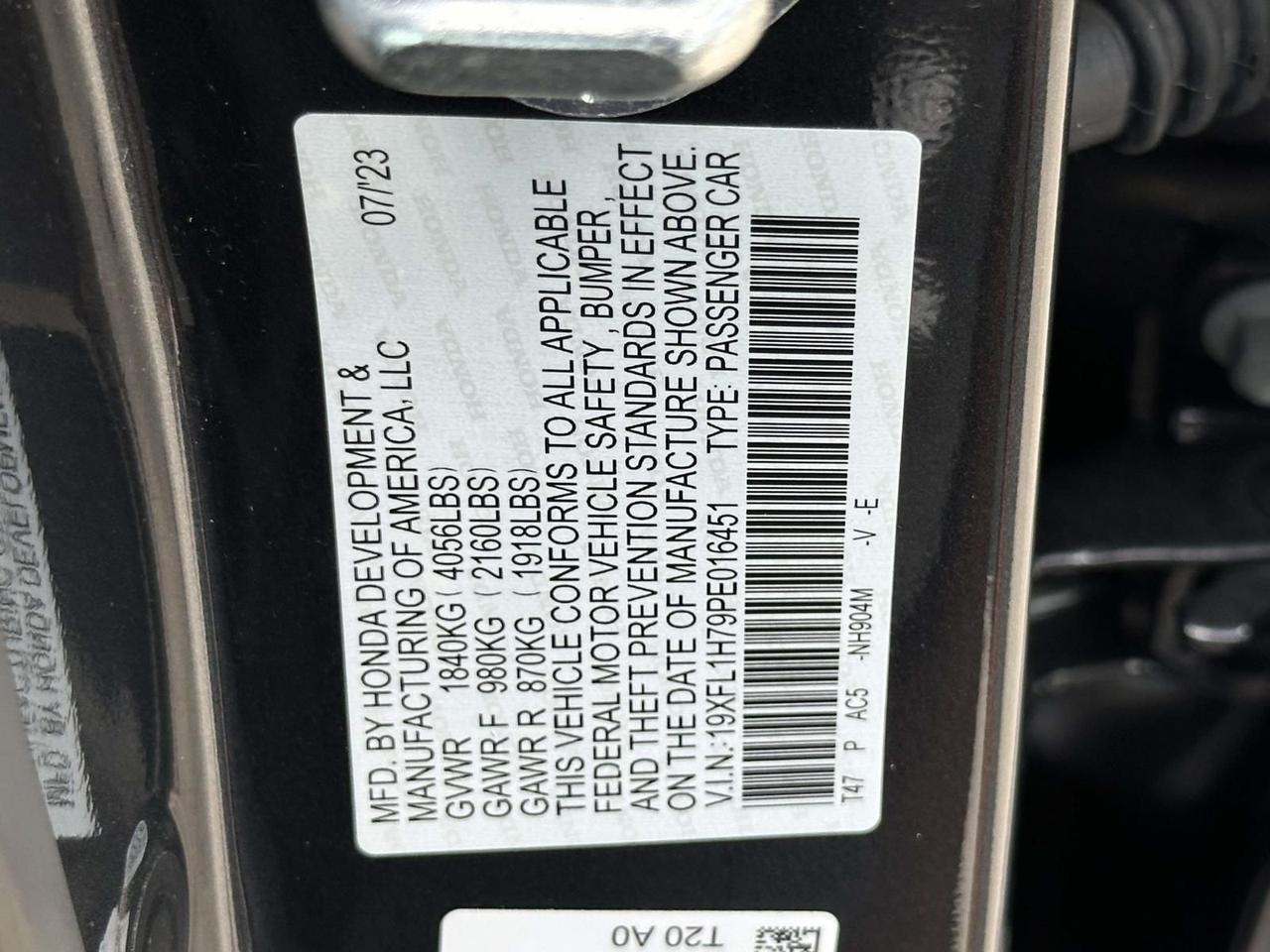 2023 Honda Civic EX-L Alexandria VA
