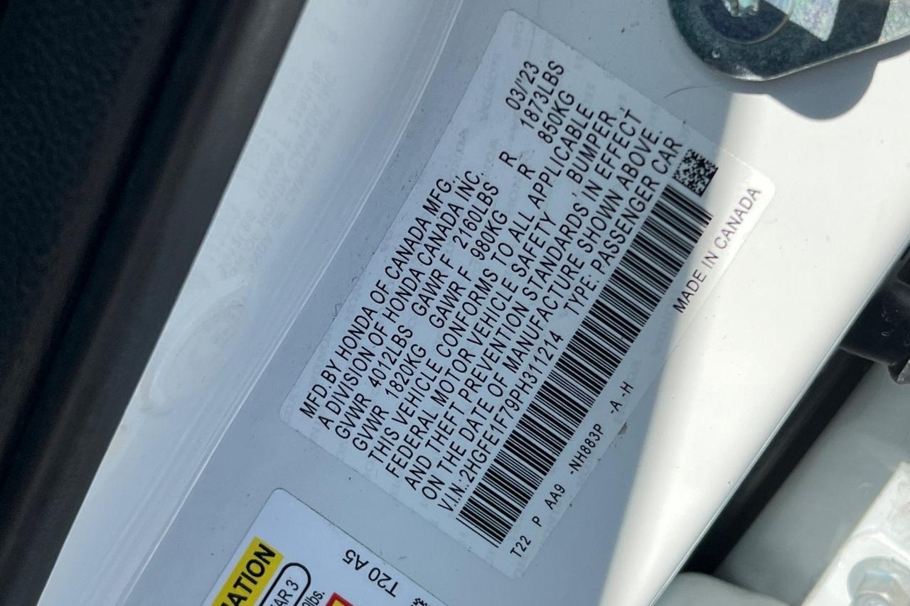 2023 Honda Civic EX Roseville CA